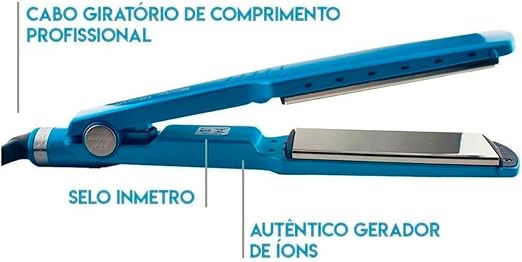 Prancha Chapinha Profissional Babyliss Pro Nano Titanium Tradicional 450Graus By Roger