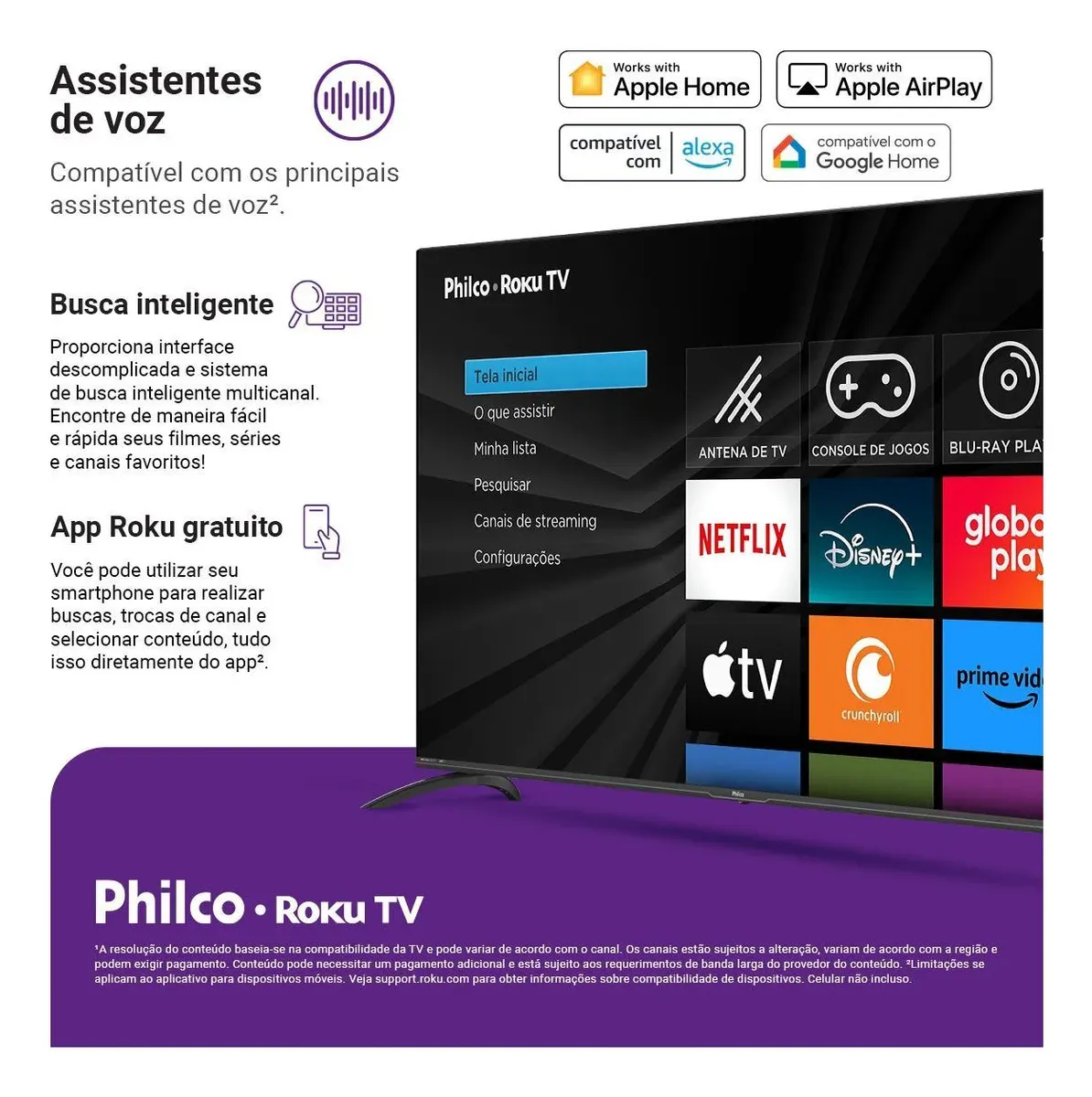 Smart Tv Philco 58 P58vik 4k Uhd Led Roku Dolby Audio Wi-fi Hdr10