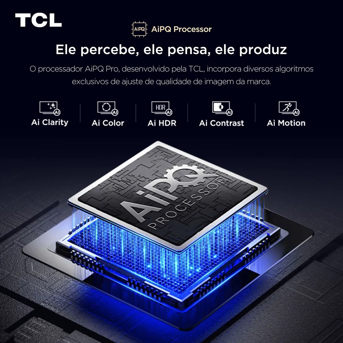 Smart TV TCL 55 Polegadas QLED 4K P7K WiFi Bluetooth Google TV HDR10+ Dolby Atmos Dolby Vision 55P7K