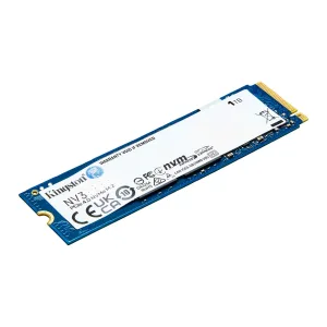 SSD Kingston NV3, 1TB, M.2 NVMe, Leitura até 6000MB/s, Gravação 4000MB/s, SNV3S/1000G