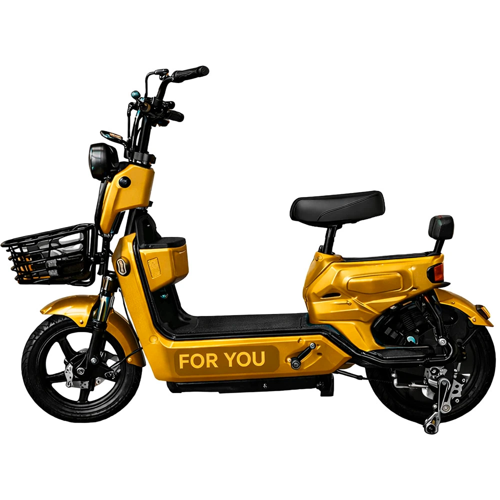 Bicicleta Elétrica For You Bike Pro - 500W - 45km/h - Dourado
