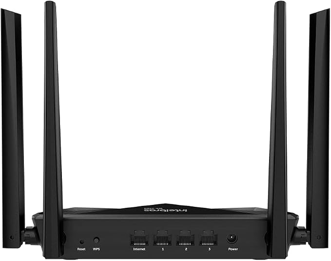 Roteador Wireless Intelbras W6-1500, 1200mbps, Dual Band, 3 Portas Lan, 4 Antenas, Preto