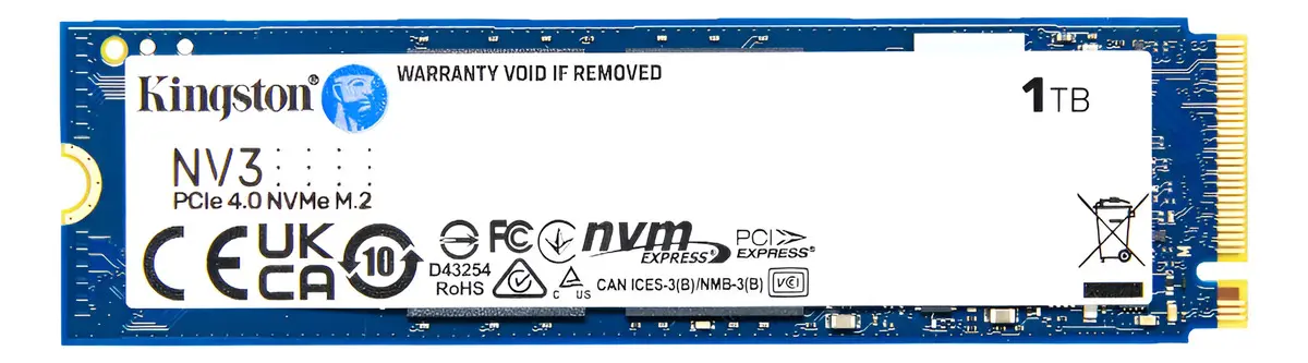 Ssd Nvme Kingston 1tb Nv3 M.2 2280 Pcie 4.0 Nf-e Cor Ssd Nvme M.2 2280 Kingston 1tb