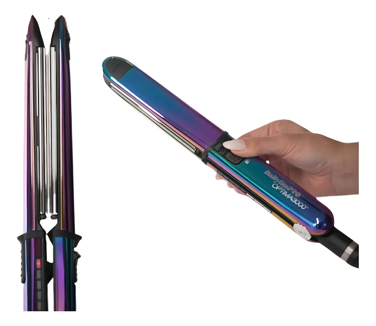 Prancha para Cabelo Babyliss Pro Nano Titanium Optima 3000 BNTRB3000TUZ - 240°C - Bivolt - Rainbow