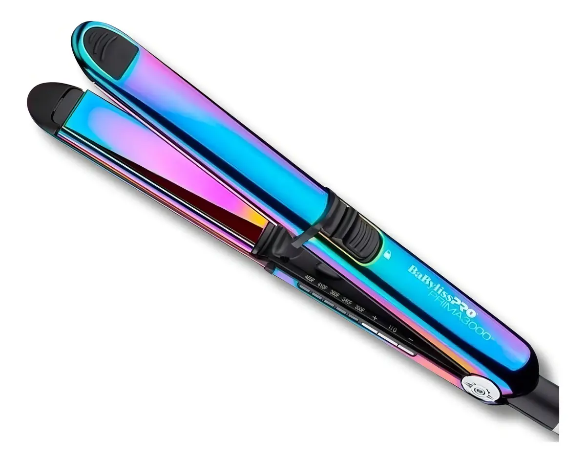 Prancha para Cabelo Babyliss Pro Nano Titanium Optima 3000 BNTRB3000TUZ - 240°C - Bivolt - Rainbow