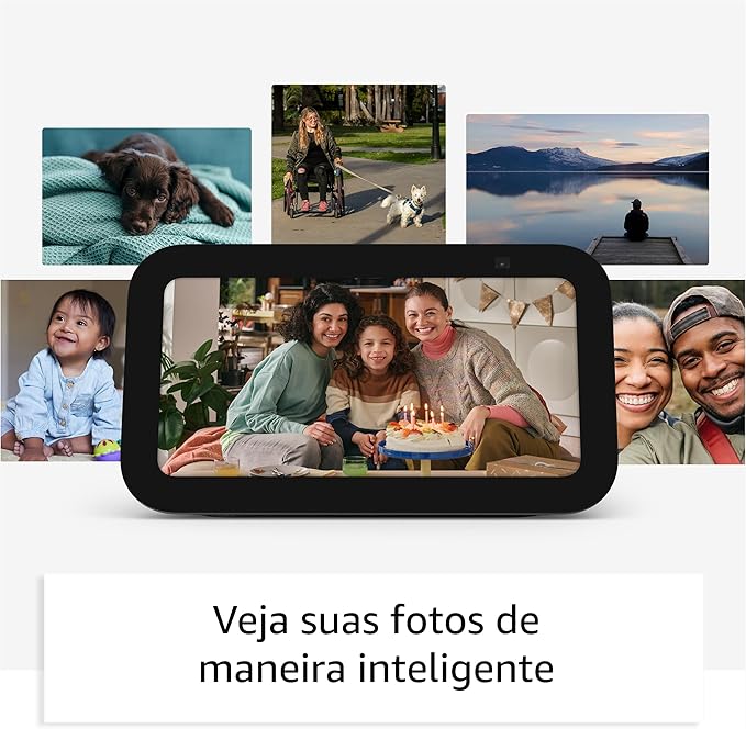 Echo Show 5 (Geração mais recente) | Smart display com Alexa, graves 2x mais potentes e som mais nítido |