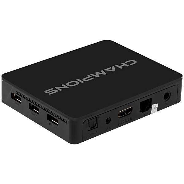 Azamerica Champions Fire 4K Ultra HD com IPTV de 16GB 2GB RAM - Preto