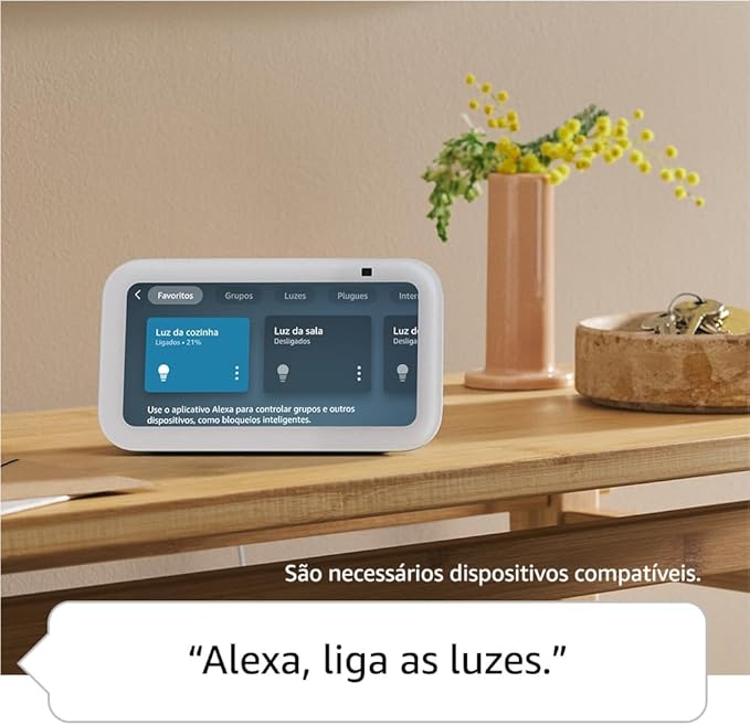 Echo Show 5 (Geração mais recente) | Smart display com Alexa, graves 2x mais potentes e som mais nítido |