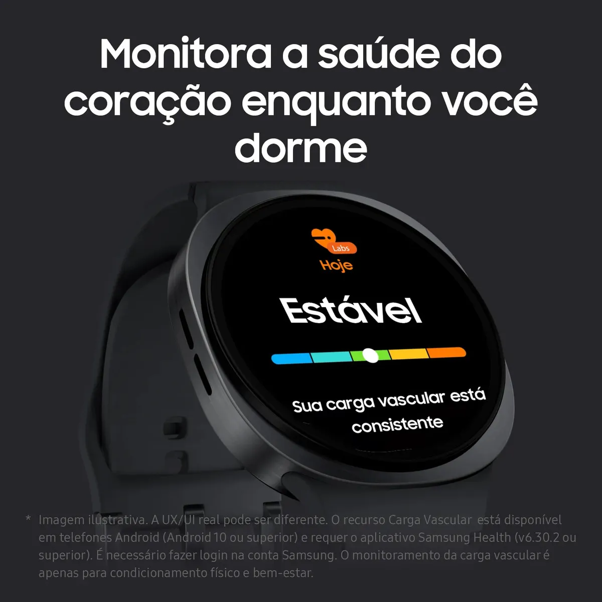Smartwatch Samsung Galaxy Watch 8 40mm BT GPS, Branco com Pulseira Milanês
